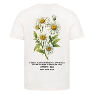 Trust in God's Provision flower Shirt Backprint Variante, Mountain Movers christliches Design