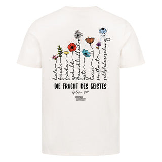 die frucht des geistes Shirt Backprint Detailansicht, Mountain Movers christliche Streetwear