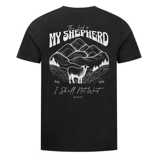 The Lord is My Shepherd Shirt Backprint Variante, Mountain Movers christliches Design