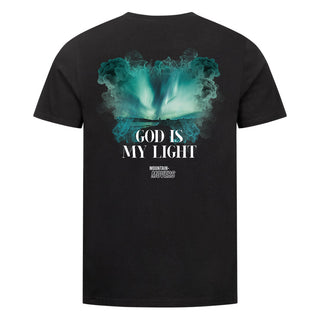 God is my light Shirt Backprint, christliche Streetwear von Mountain Movers