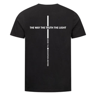 THE WAY THE TRUTH THE LIGHT Shirt Backprint, christliche Streetwear von Mountain Movers