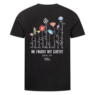 die frucht des geistes Shirt Backprint Variante, Mountain Movers christliches Design