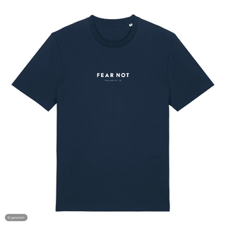 Jesaja 41:10 T-Shirt, Navy, Vorderseite