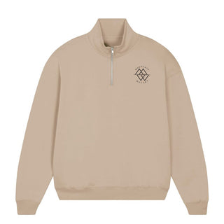 Mountain-Movers Logo Half Zip Sweater