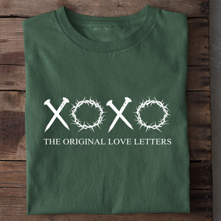 xoxo the original love letters Shirt Detailansicht, Mountain Movers christliche Streetwear