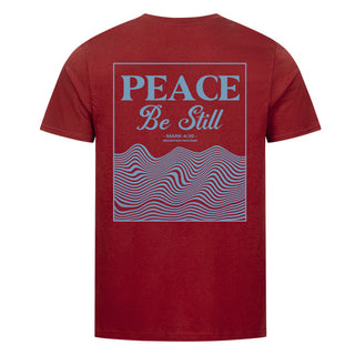 PEACE BE STILL shirt back print