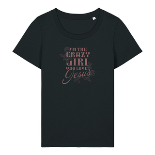 Crazy Girl Shirt für Frauen Vorderansicht, Mountain Movers DACH