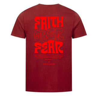 Faith over Fear Typo Shirt Backprint