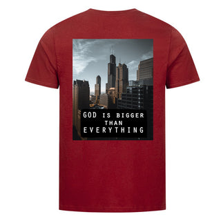 God is bigger shirt backprint