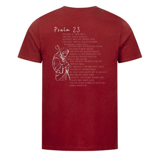 Psalm 23 text shirt backprint