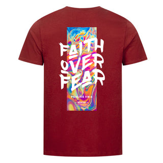 Faith over Fear Streetwear Shirt Backprint