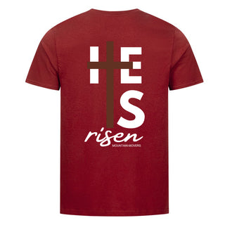He is risen cross shirt backprint