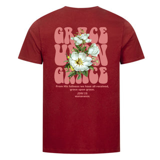 Grace upon Grace Flower Shirt Backprint