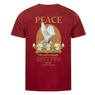 Peace Dove flower shirt backprint