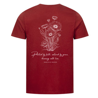 Planted by faith shirt backprint