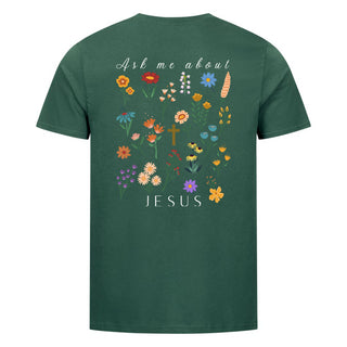 Ask me about Jesus Shirt Backprint