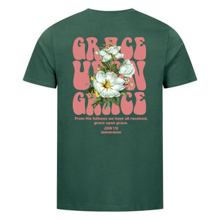 Grace upon Grace Flower Shirt Backprint