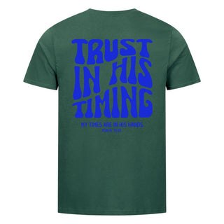 Trust in his Timing Shirt Backprint
