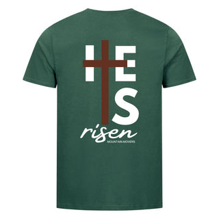 He is risen cross shirt backprint
