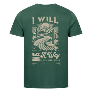 Way in the Wilderness shirt backprint
