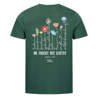 die frucht des geistes Shirt Backprint Detailansicht, Mountain Movers christliche Streetwear