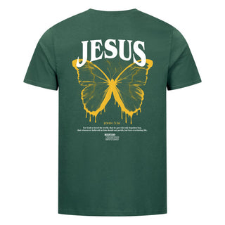 Jesus Butterfly Shirt Backprint