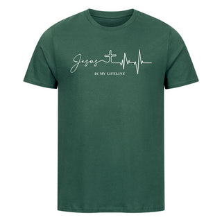 Jezus is mijn levenslijn-T-shirt