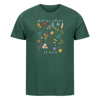 Ask me about Jesus - Little Flowers Shirt