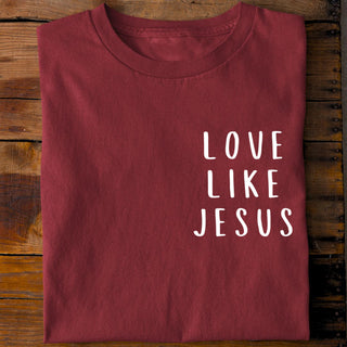Liefde als Jezus minimalistisch shirt