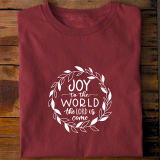 Joy to the World Circle Christmas Shirt
