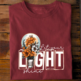 Let your light shine shirt