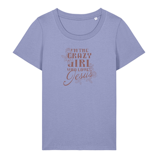 Crazy Girl Frauen T-Shirt schwarz, Mountain Movers Streetwear