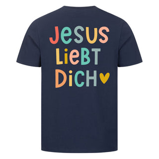 Jesus liebt dich - Cute Shirt Backprint Detailansicht, Mountain Movers christliche Streetwear