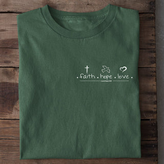 Geloof hoop liefde T-shirt