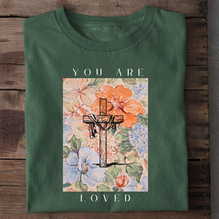 You are Loved - Cross Flower Shirt