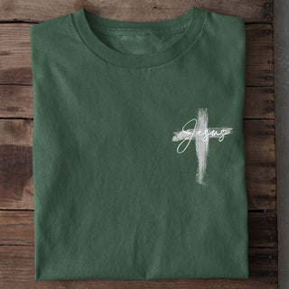JEZUS GESCHILDERD KRUIST-SHIRT