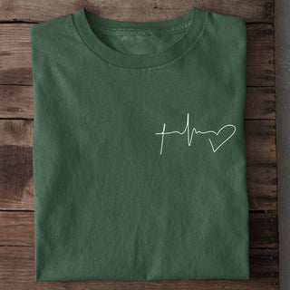 Geloof hoop liefde symbolen minimalistisch T-shirt