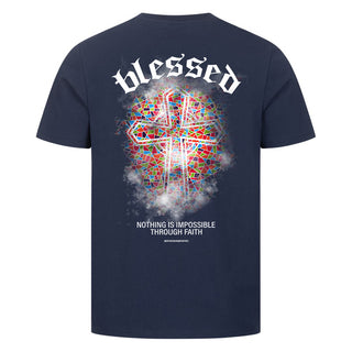 blessed Shirt Backprint Variante, Mountain Movers christliches Design