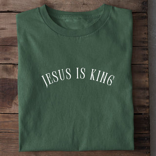 Jesus is King curved Shirt
