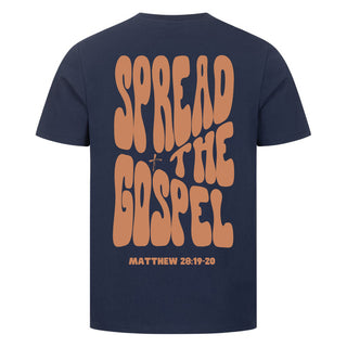 spread the gospel Shirt Backprint Variante, Mountain Movers christliches Design