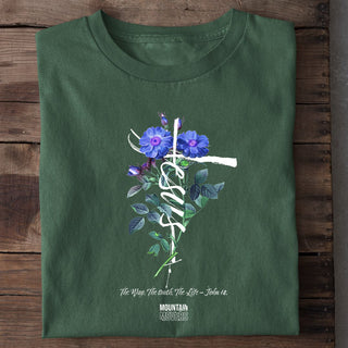 Jesus Cross Flower Unisex Shirt