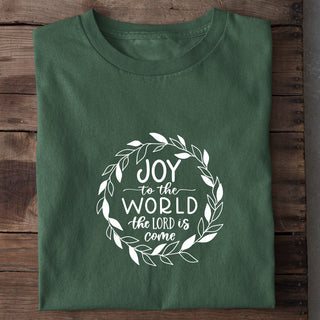 Joy to the World Circle Christmas Shirt