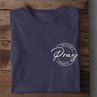 Pray circle Shirt, christliche Streetwear von Mountain Movers