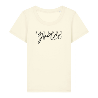 Saved by grace Frauen T-Shirt