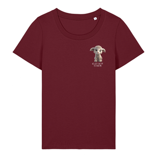 LEFT THE 99 SHEEP FRAUEN T-SHIRT Detailansicht, Mountain Movers christliche Streetwear
