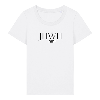 JHWH FRAUEN T-SHIRT Detailansicht, Mountain Movers christliche Streetwear