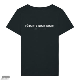 Fürchte dich nicht Frauenshirt, Schwarz, Rückseite