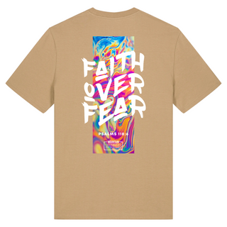 Faith over Fear Premium Unisex Shirt BackPrint