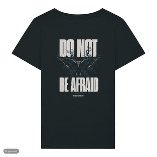 Do Not Be Afraid Rabe Frauenshirt, Schwarz, Rückseite