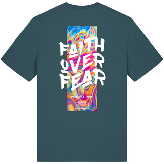 Faith over Fear Premium Unisex Shirt BackPrint